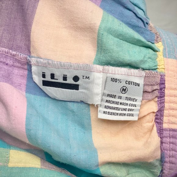 Vintage Summer Plaid Checkered Skirt - Picture 2 of 8